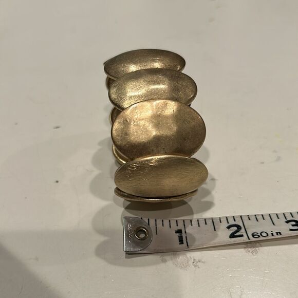 Jones of New York gold hammered stretchy bracelet cuff new with tags - Picture 5 of 7